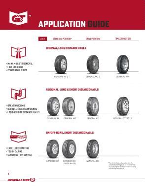 Commercial Truck Tire Data Guide | General Tire