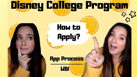 Disney College Program Application Process Youtube