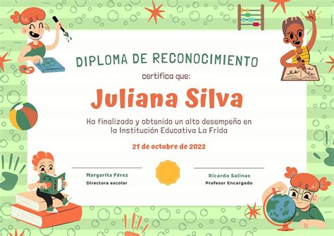 Deliberar Aplaudir Triatleta Plantillas Diplomas Para Profesores