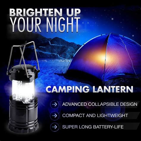 Lightweight Bright 30 LED Camping Lights Portable Outdoor Tent Light ...