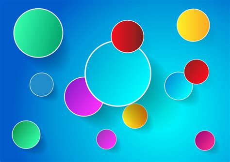 Abstract vivid colorful circle shapes 16135239 Vector Art at Vecteezy