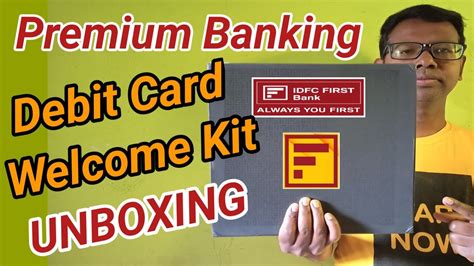 Idfc First Select Debit Card Unboxing Idfc First Select Debit Card