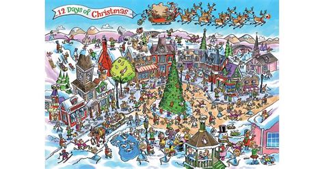 DoodleTown 12 Days Of Christmas 1000 Pieces Puzzle Master Inc