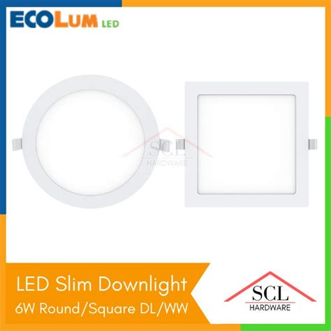 Firefly Ecolum Led Recessed Slim Downlight W Shopee Philippines