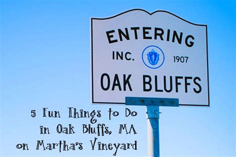 5 Fun Things To Do In Oak Bluffs Martha S Vineyard Where The Wild