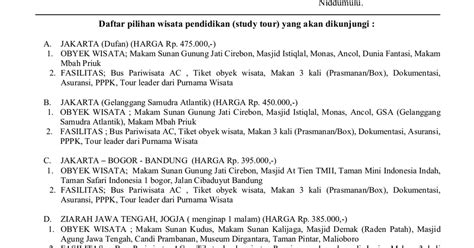 Detail Contoh Surat Edaran Sekolah Tentang Study Tour Koleksi Nomer 41