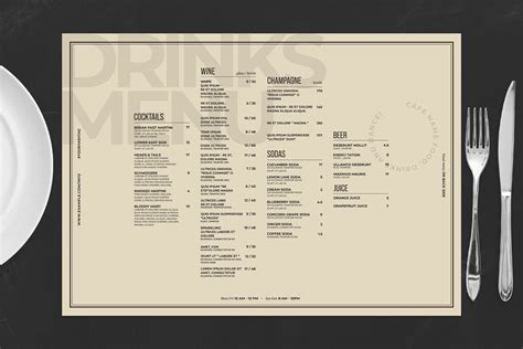 Landscape Restaurant Menu Template Masterbundles