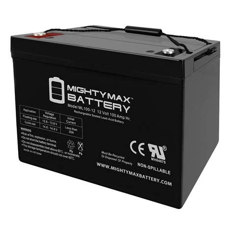 12V 100Ah Battery for Minnkota Trolling Motors - Walmart.com - Walmart.com