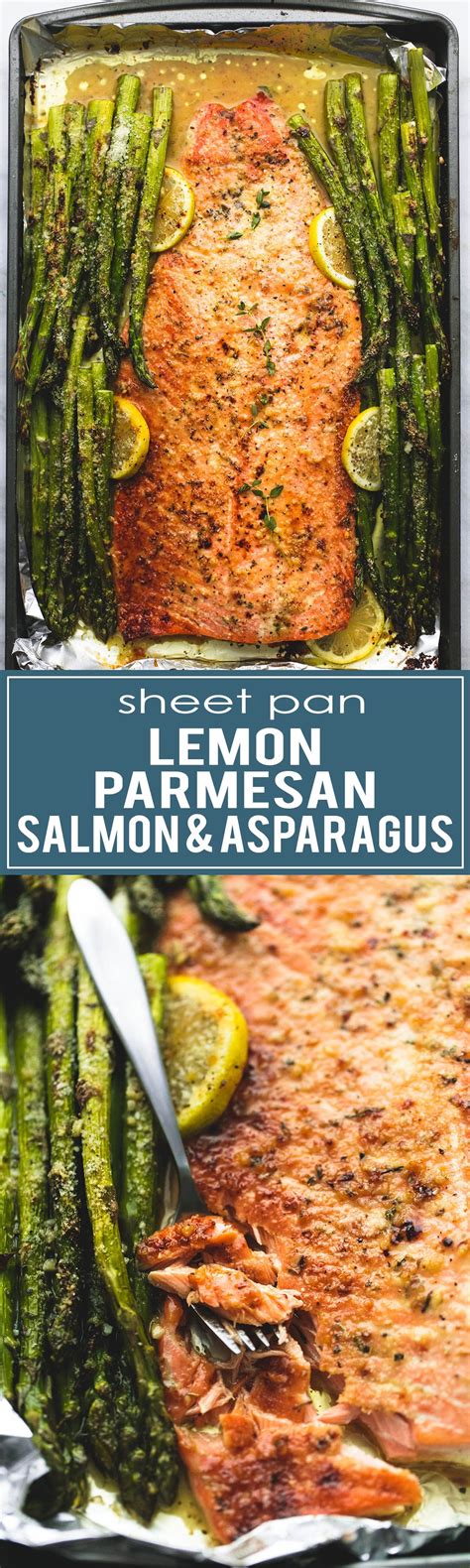 No Bake Baked Lemon Parmesan Salmon And Asparagus In Foil Creme De La