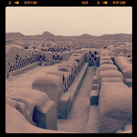 The ancient mud city of Chan Chan, Peru