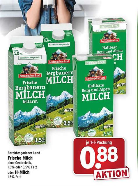 Berchtesgadener Land Frische Milch Oder H Milch Angebot Bei Wasgau