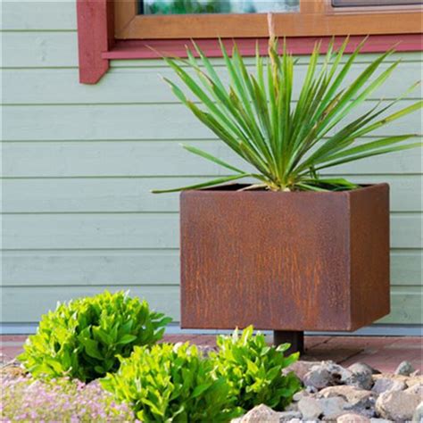 China Wethering Steel Flower Pots Manufacturers Suppliers Distributor