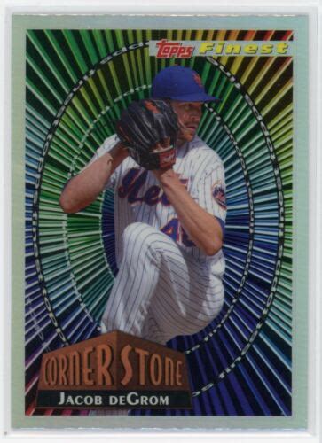 Topps Finest Cornerstone Jacob Degrom New York Mets Ebay