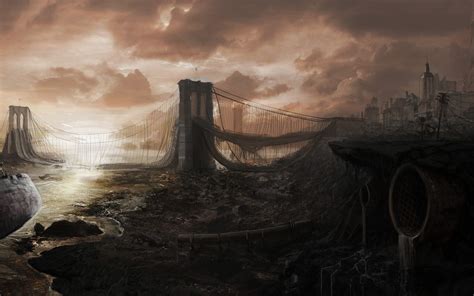 Post Apocalyptic Sci Fi Hd Wallpaper Of A Forgotten World