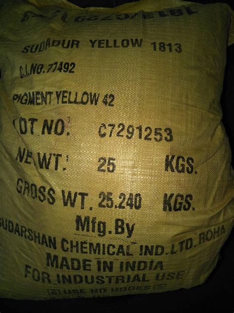 Sudarshan Yellow Sudadur Pigments For Paints Kg At Rs Kg