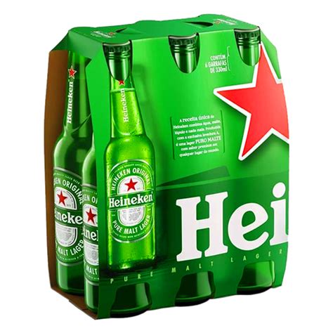 Cerveja Heineken Long Neck 330ml Caixa Com 6 Unidades A Partir De R 48 45