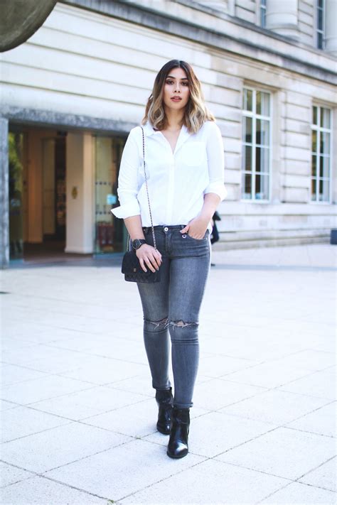 Street Style Blogger Tar Mar Styles Handm New Denim Range Classic White