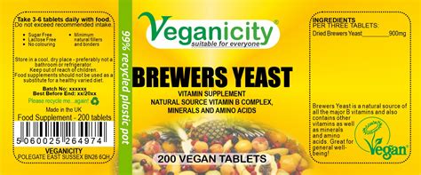 Veganicity General Health Brewers Yeast 300mg