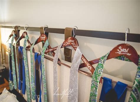 Custom Labeled Hangers For Groom And Groomsmen