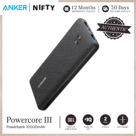 Anker Powercore Iii Sense Mah Portable Charger Usb C Power