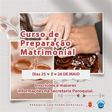 Paróquia abre inscrições para o Curso de Preparação Matrimonial