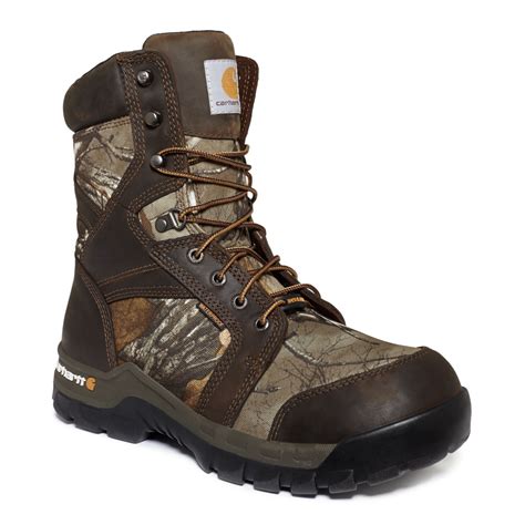 Carhartt 8 Inch Work Flex Waterproof Insulated Boots In Brown For Men