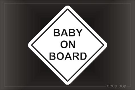 Baby On Board Square Decal