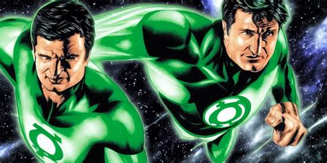 Nathan Fillion As Green Lantern Hal Jordan Flying Stable Diffusion