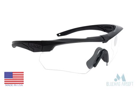 Ess Crossbow Suppressor One Ballistic Eye Protection Black Clear Lenses