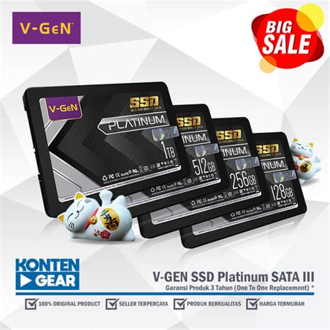 Jual Ssd V Gen Vgen Platinum Original Gb Gb Gb Sata Iii