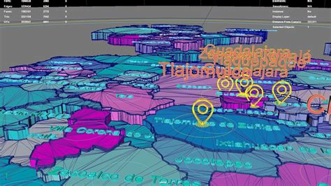 Jalisco Mexico Map Region Geography Political Geographic 3d Model
