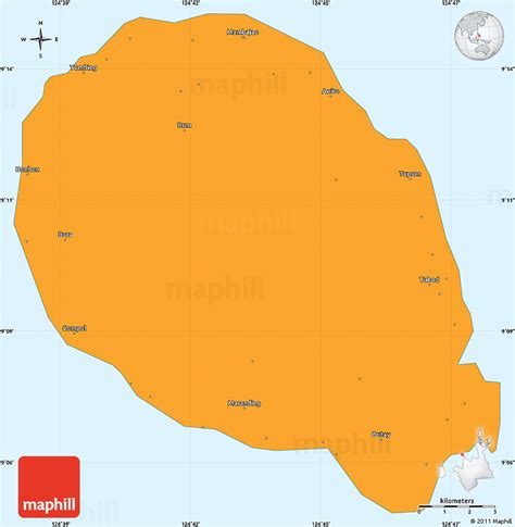 Political Simple Map Of Camiguin