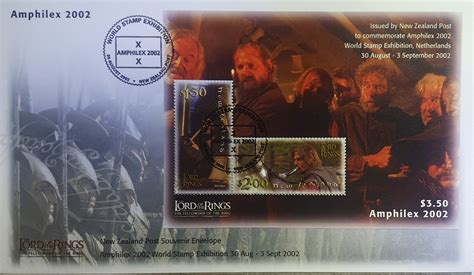 2002 New Zealand Lord Of The Rings Amphilex World Stamp Exhibition MS