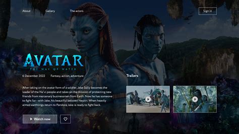 Movie Landing Page On Behance