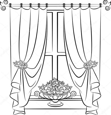 Curtain Drawing At Getdrawings Free Download