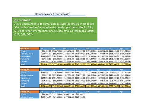 Solution Operaciones Con Formulas B Sicas Excel Studypool