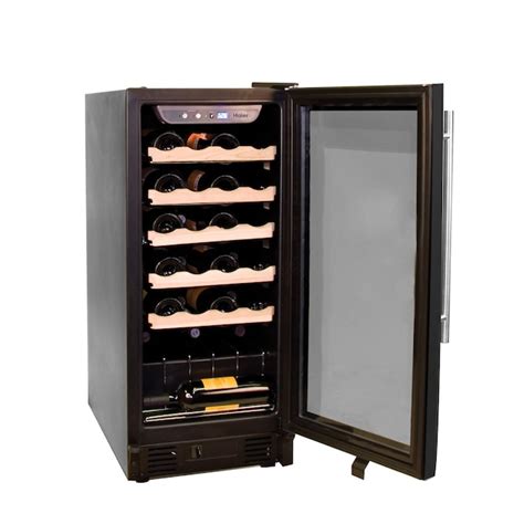 Haier 148725 In W Black Wine Cooler In The Wine Coolers Department At