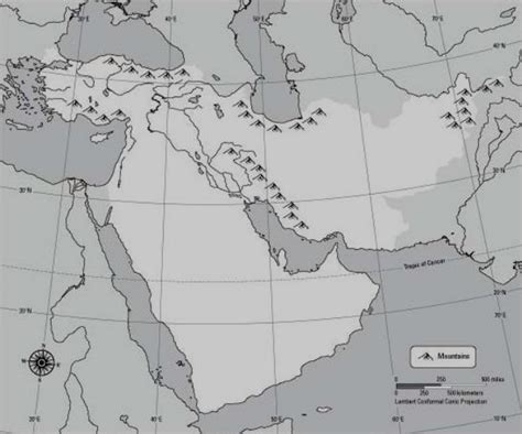 Southwest Asia Physical Map Diagram Quizlet