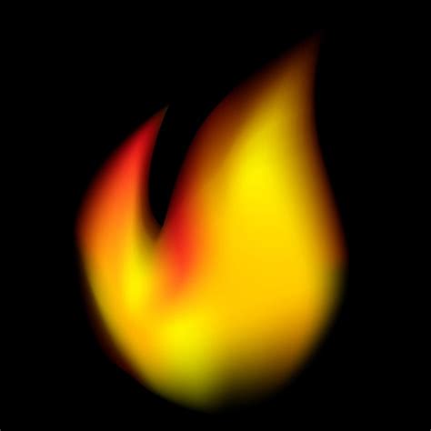 Premium Vector | Vector Realistic Fire, at Black background