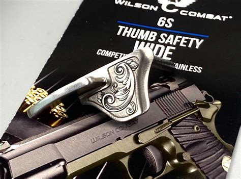 Wilson Combat 1911 Extended Thumb Safety Engraved Stainless Ebay