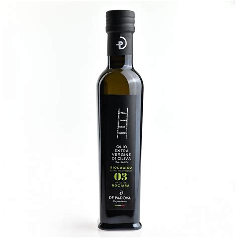 EVOO Organic Extra Virgin Olive Oil NOCIARA Monovarietal DE PADOVA