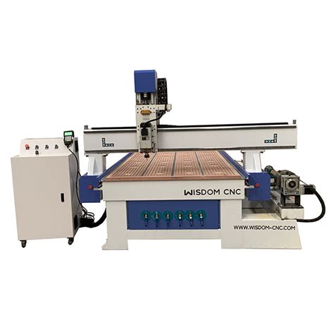 Ws R1325 4 Axis Wood Cnc Router With Rotary For 3d Sculpture Cylinder