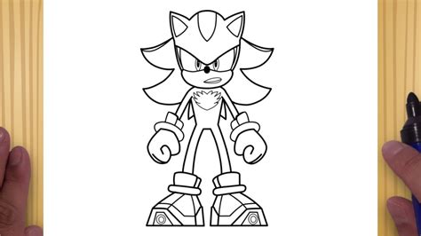 Como Desenhar O Shadow Do Sonic Passo A Passo F Cil E R Pido Infantil