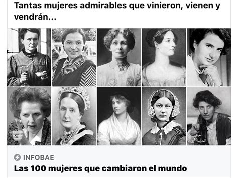 Las 100 Mujeres Que Cambiaron El Mundo By INFOBAE MED TAC