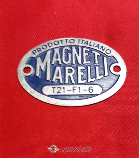 For Sale Targhetta Magneti Marelli Per Restauro Tromba Clacson Auto D