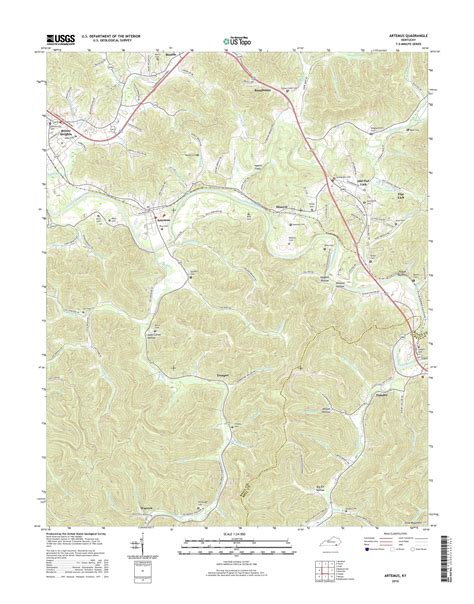 MyTopo Artemus Kentucky USGS Quad Topo Map