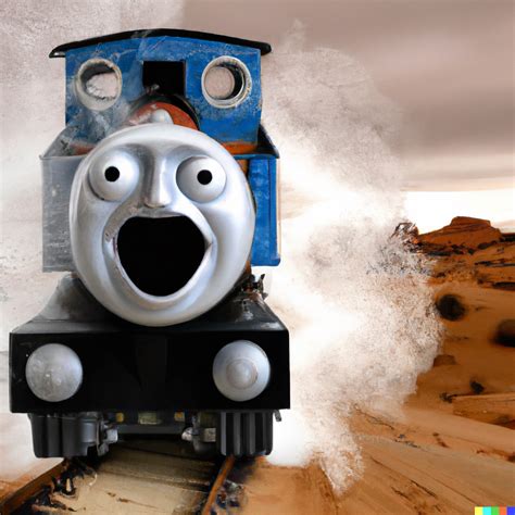 Thomas The Tank Engine Screaming As He Travels Through Geonosis R Dalle2