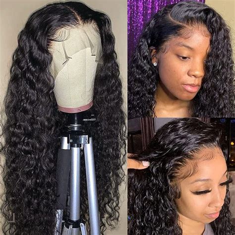 Water Wave Lace Front Wigs Human Hair Wigs For Women Hd