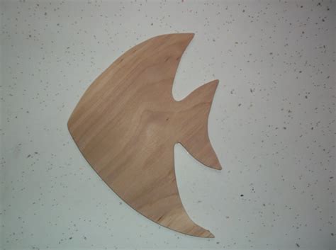 Unfinished Wood Fish Wood Fish Cut Out Fish Shape Nautical