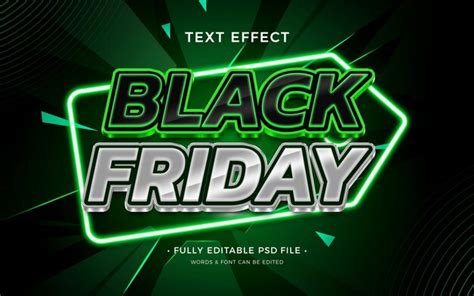 Premium Psd Black Friday Text Effect